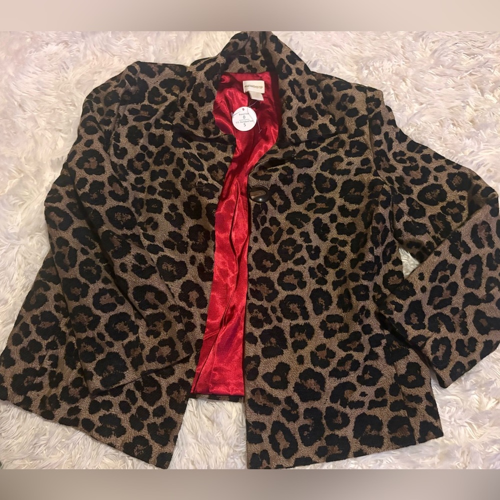 Women’s Leopard Print Sports Coat NWT
